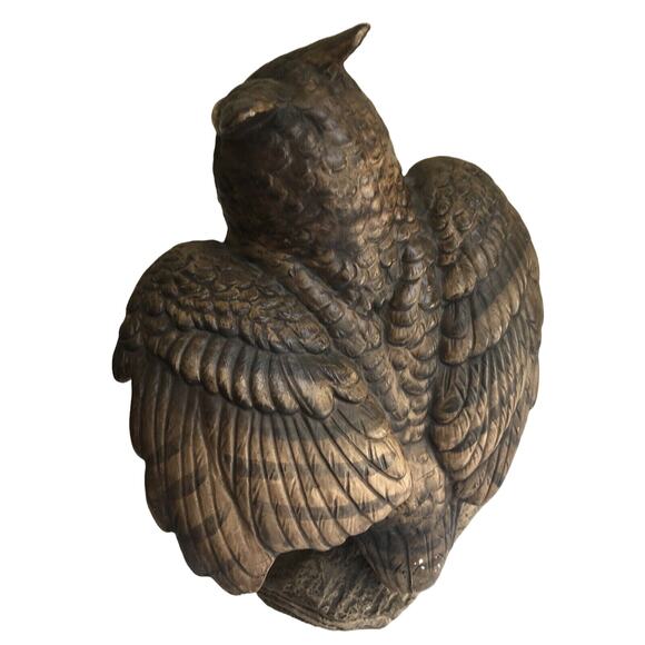 Owl Ceramic Brown Made In Japan vintage Owl Collectors 8” hand painted UCCTI - Picture 12 of 14